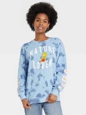 The Simpsons "Nature Lover" Tie-Dye Sweatshirt Size XL